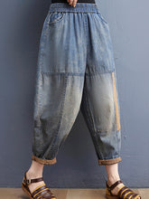 Simple Stylish Denim Split-Joint Pants